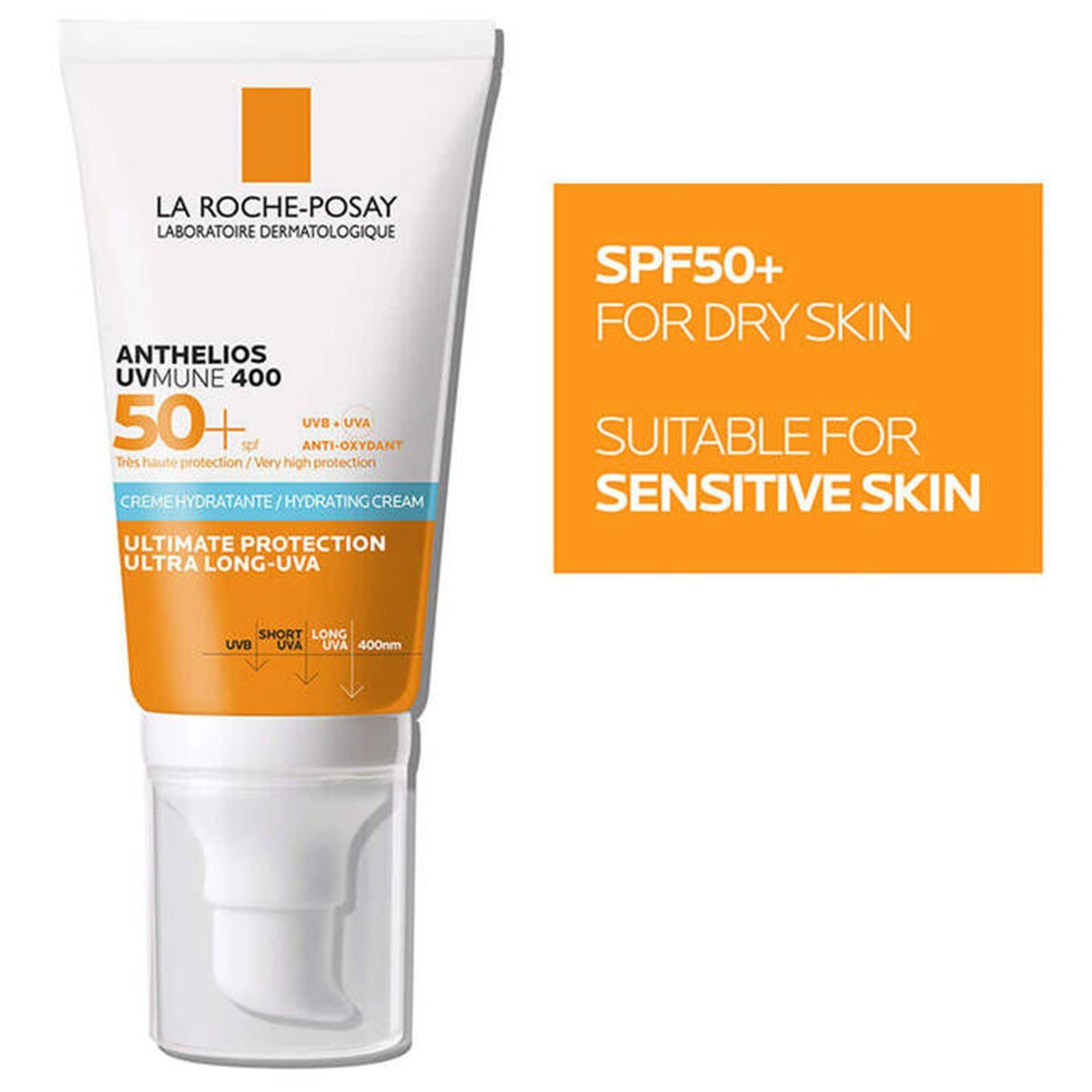Anthelios UVMune 400 Crème hydratante sans parfum SPF50+