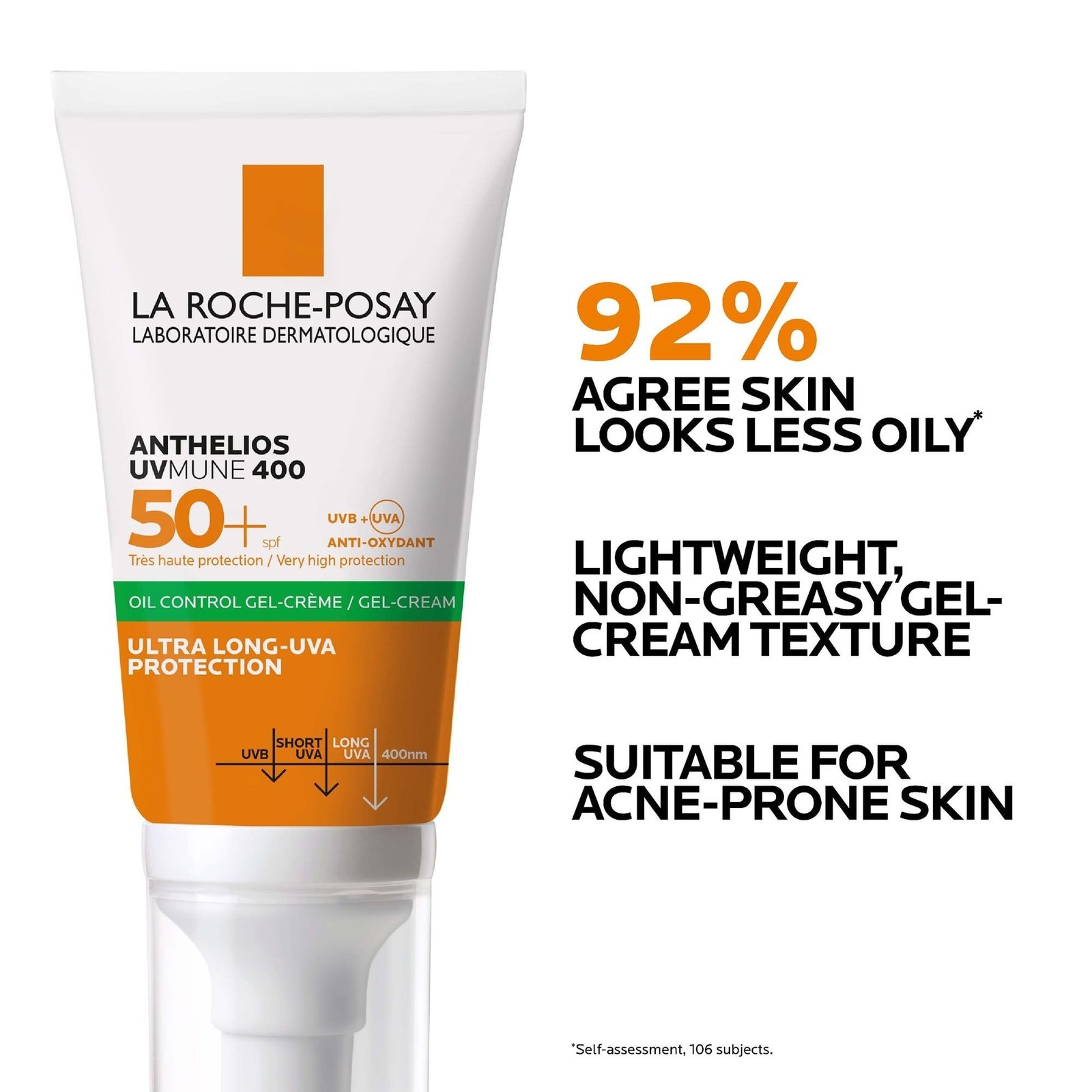 Anthelios UVMune 400 Gel-Crème Oil Control sans parfum SPF50+