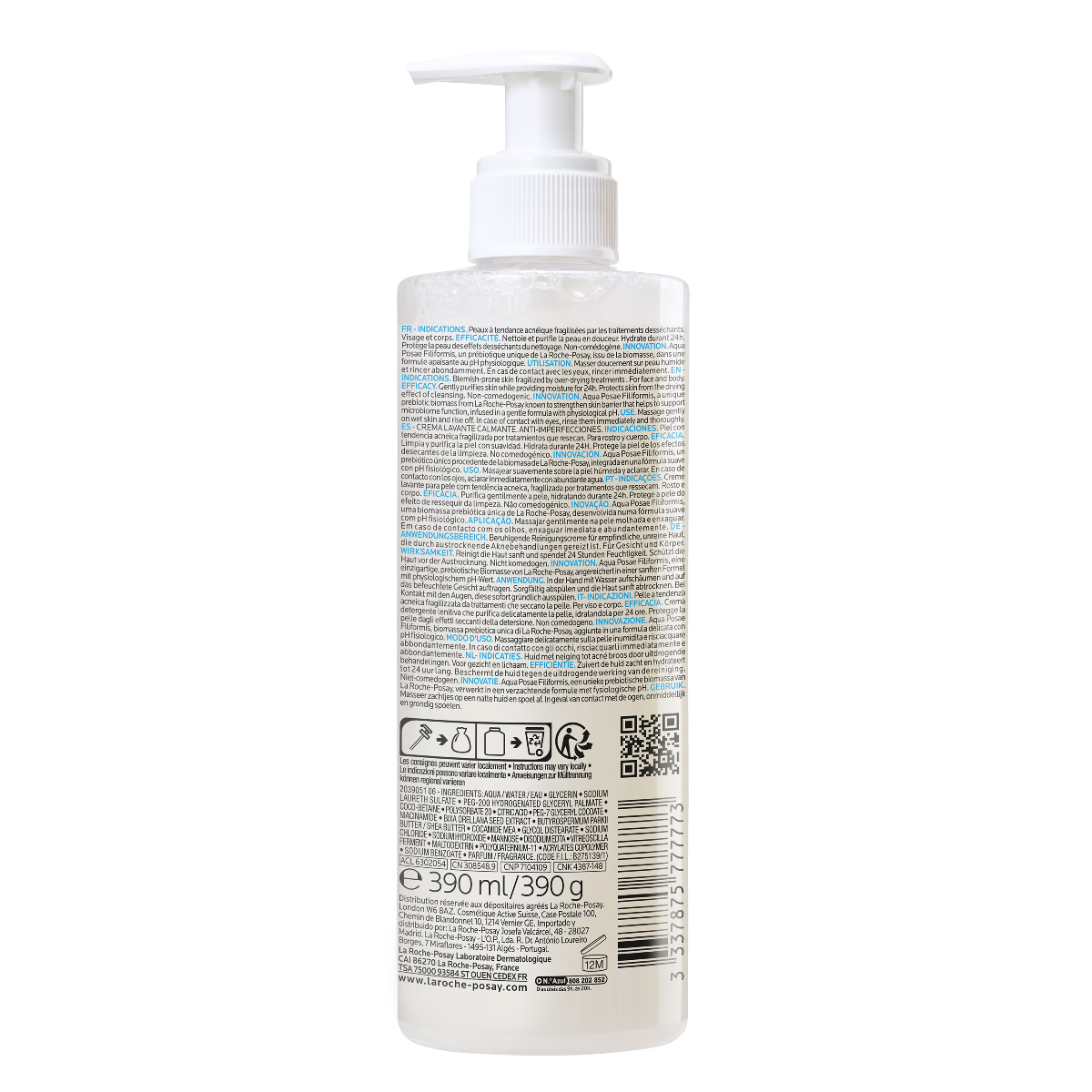 Effaclar H Iso-Biome Crème Lavante Apaisante