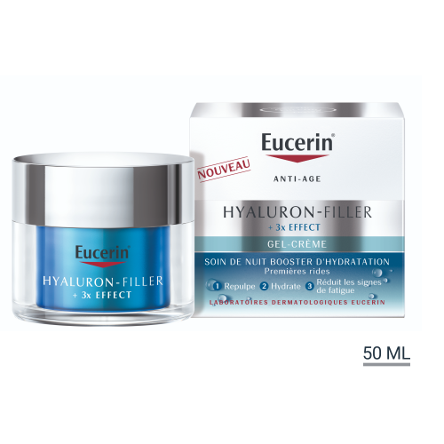 Hyaluron-Filler 3x Effect Soin de Nuit Booster d'Hydratation Gel Crème