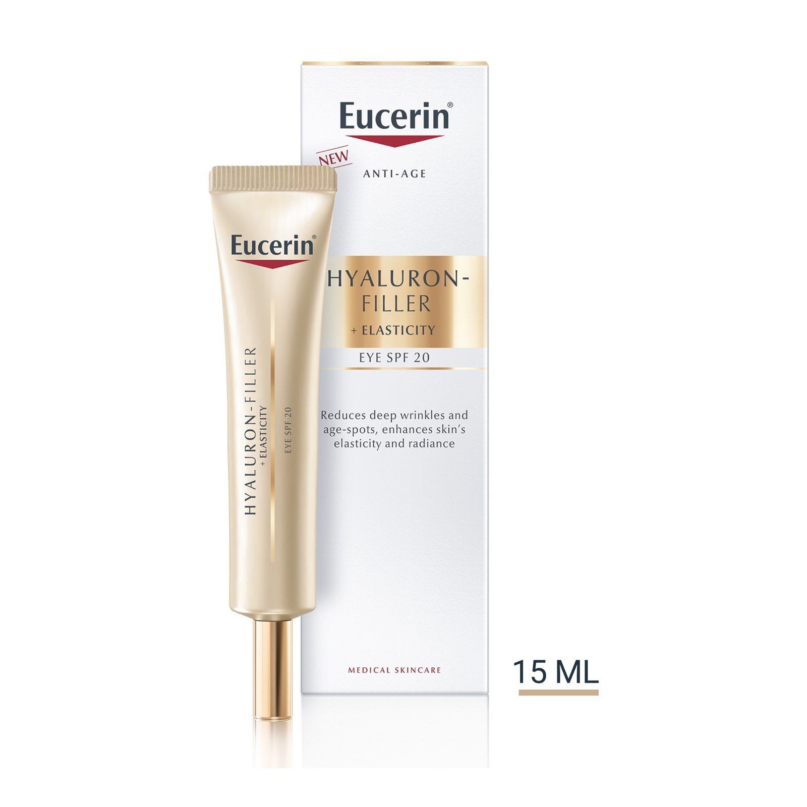 Hyaluron-Filler + Elasticity Soin Contour des Yeux SPF15