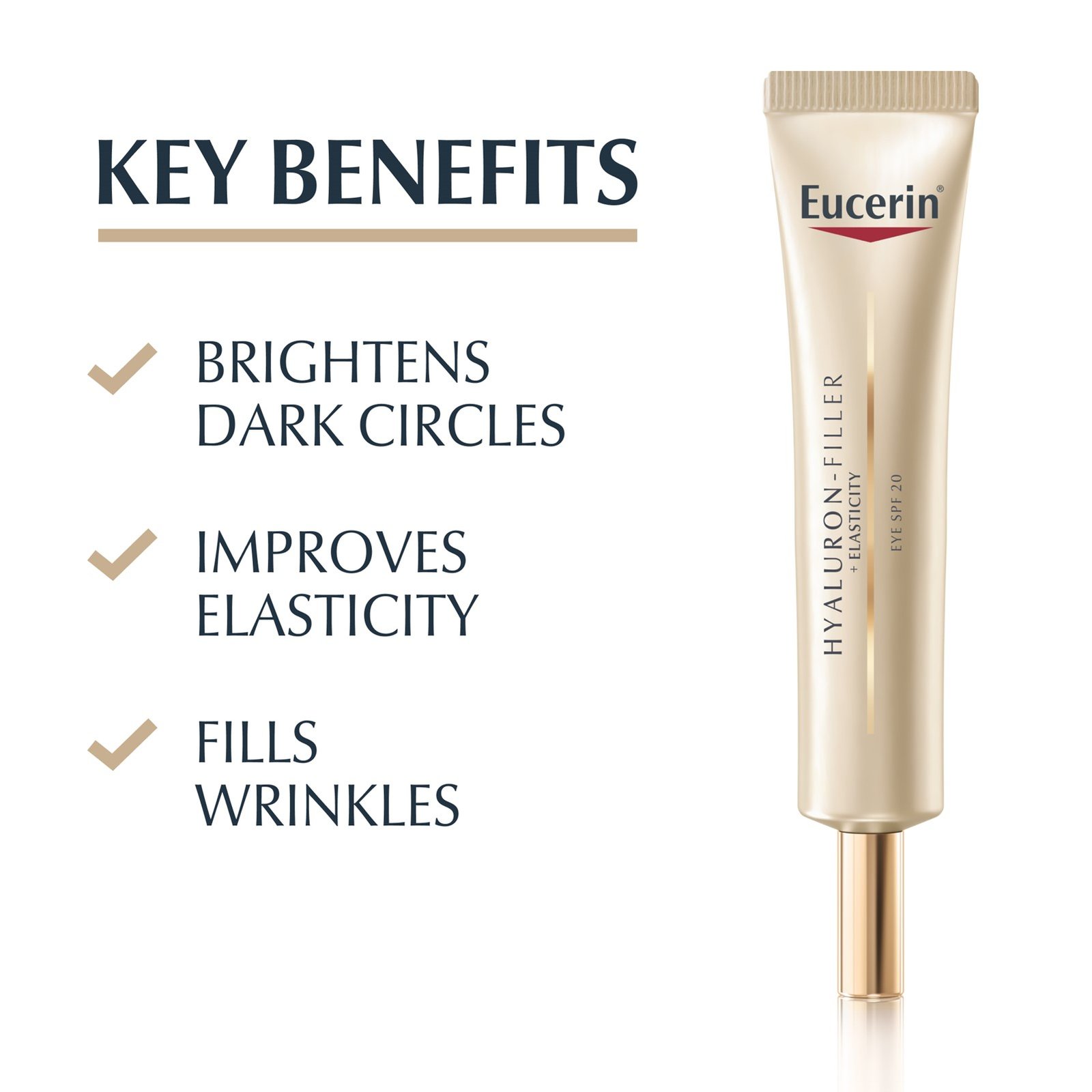 Hyaluron-Filler + Elasticity Soin Contour des Yeux SPF15