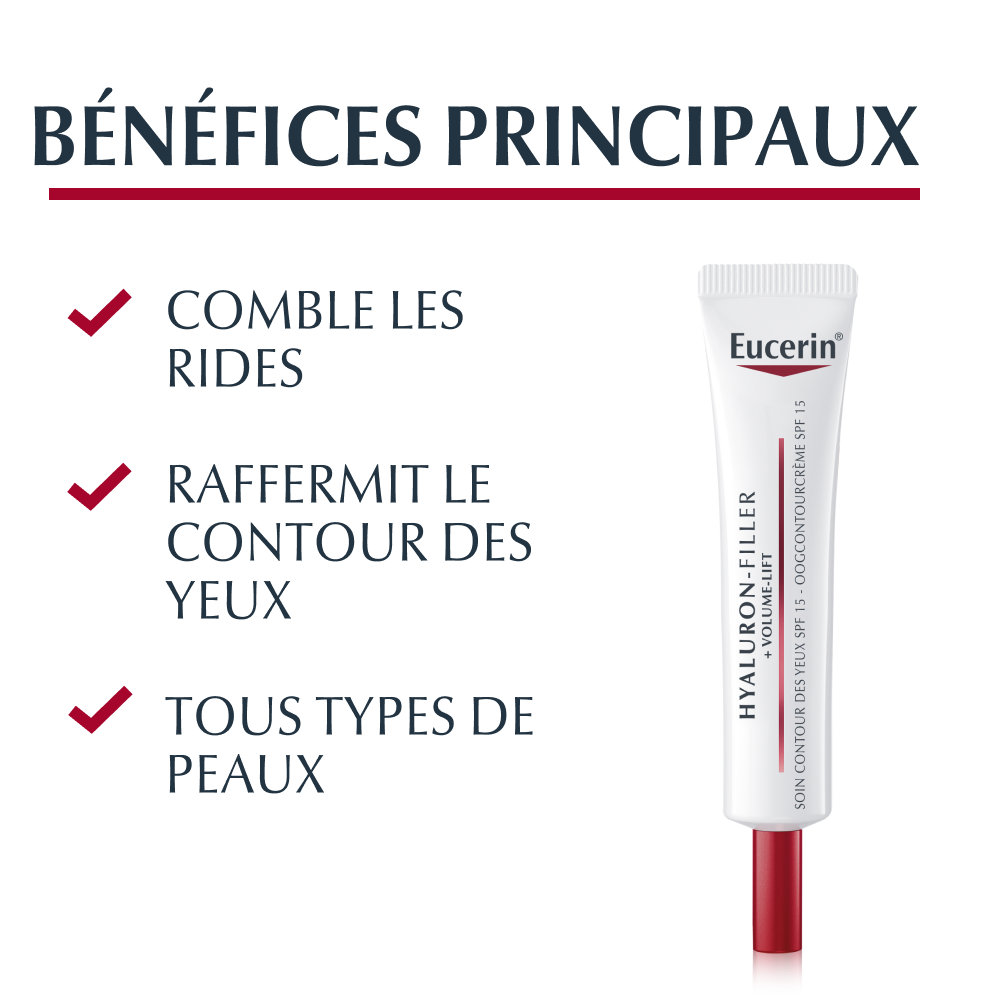 Hyaluron-Filler + Volume-Lift Soin Contour des Yeux SPF15