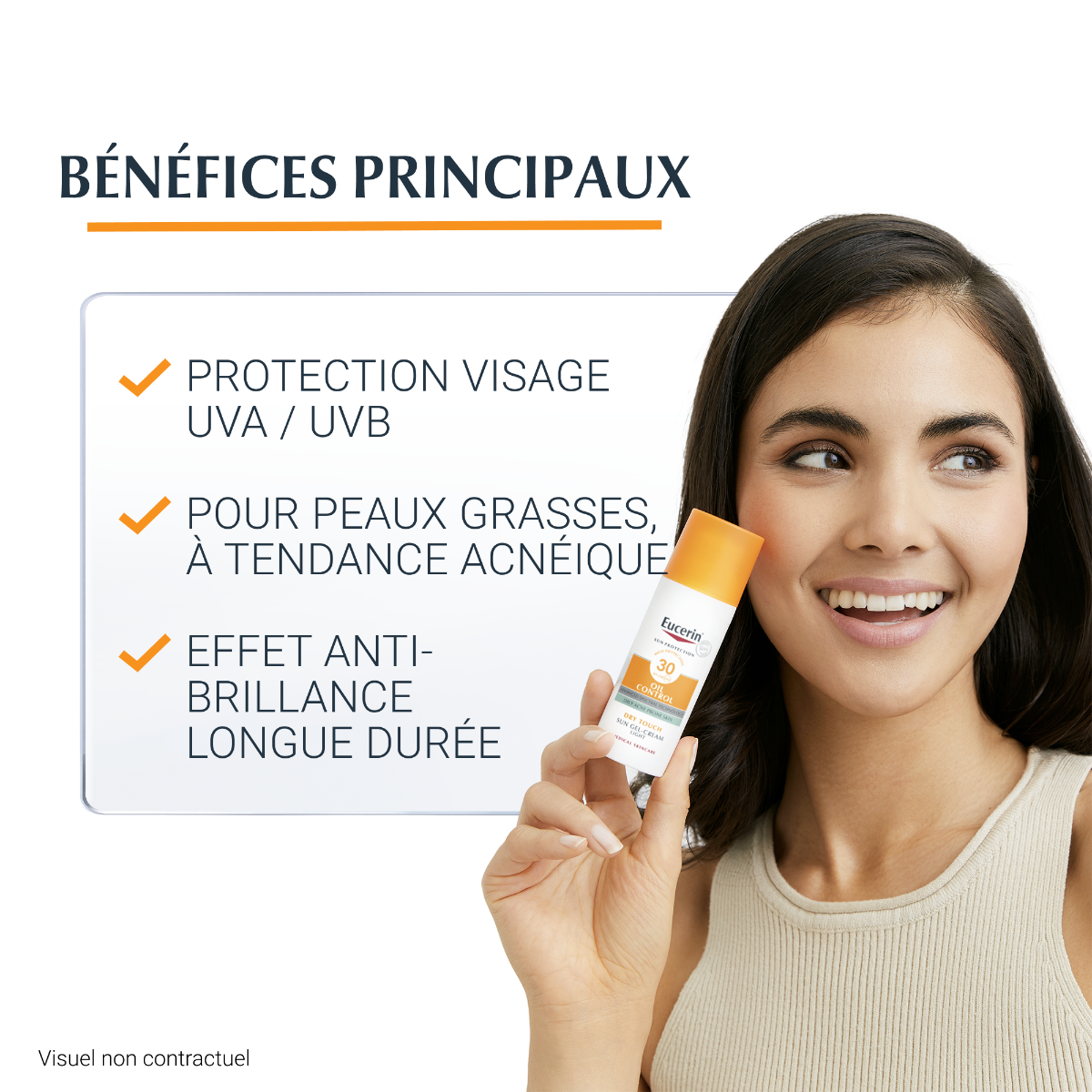 Sun Protection Oil Control SPF50+ Gel Crème Solaire Toucher Sec