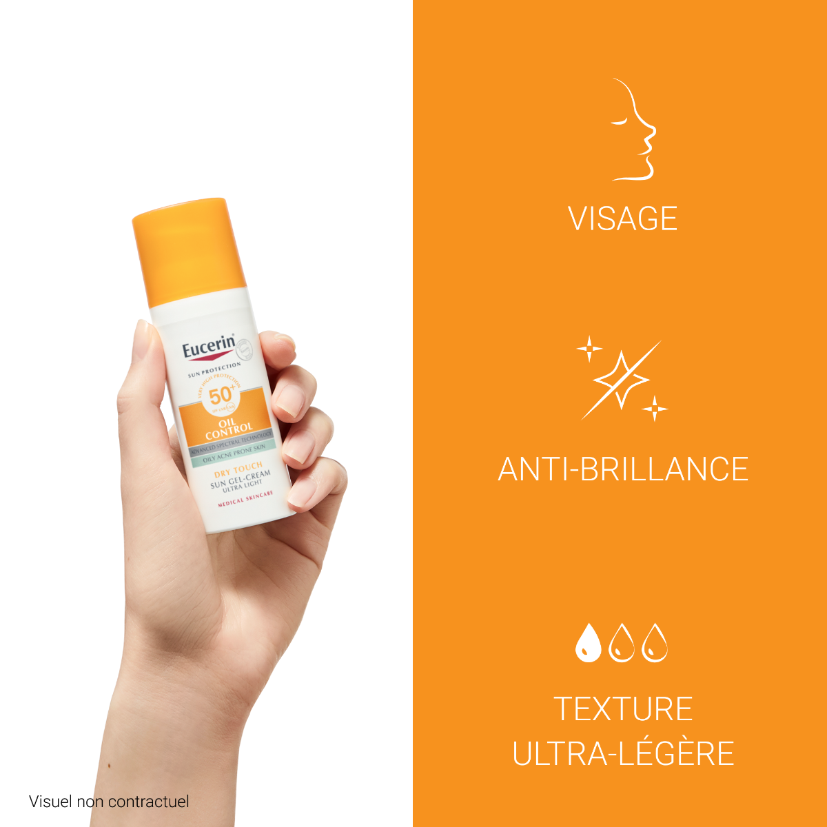 Sun Protection Oil Control SPF50+ Gel Crème Solaire Toucher Sec